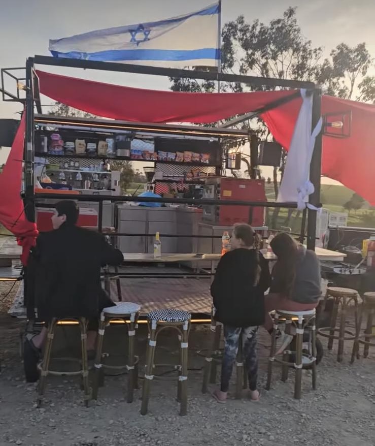 מבט אווירי על מתחם האוהלים